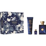  Versace Dylan Blue Dárková sada, toaletní voda 100ml + toaletní voda 5ml + sprchový gel 150ml