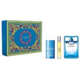 Versace Man Eau Fraiche Dárková sada toaletní voda 100ml + toaletní voda 10ml + deostick 75ml