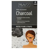 Čisticí pásky na nos s aktivním uhlím Charcoal (Nose Pore Strips) 6 ks