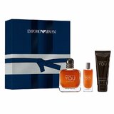 Giorgio Armani Emporio Stronger With You Intensely Dárková sada, Parfémovaná voda 100ml + Parfémovaná voda 15ml + Sprchový gel 75ml
