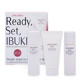 Shiseido Ibuki starter kit Dárková sada, Gentle Cleanser 30ml + Softening Concentrate 30ml + Refining Moisturiser 30ml