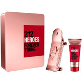 Carolina Herrera 212 Heroes for Her Dárková sada, Parfémovaná voda 80 ml + Tělové mléko 100ml