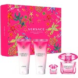 Versace Bright Crystal Absolu Dárková sada, parfémovaná voda 90 ml + tělové mléko 100ml + sprchový gel 100ml + parfémovaná voda 5ml