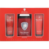 Tonino Lamborghini Sportivo Dárková sada, Toaletní voda 125ml + Sprchový gel 100ml + Balzám po holení 100ml