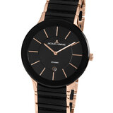 Jacques Lemans 1-1855C Dublin Ceramic Mens Watch 38mm 5 ATM