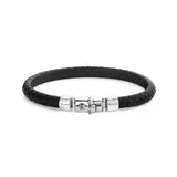 Rebel & Rose Bracelet Half Round Braided RR-L0133-S-L mens