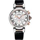 Edox 10220-357RC-AR LaPassion Chronograph Ladies Watch 35mm 5ATM