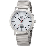 ETT EGS-11580-11M Mens Watch Zugband Solar Radio-Controlled 41mm 5ATM