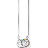 Thomas Sabo KE1488-318-7 Together Rainbow Ladies Necklace, adjustable