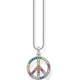Thomas Sabo KE2170-318-7 Peace Rainbow Ladies Necklace, adjustable