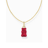 Thomas Sabo KE2209-414-10-L45 Gold-plated chain w. red Goldbears pendant 