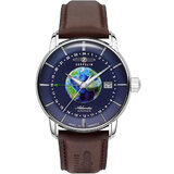 Zeppelin 8468-3 Atlatnic Automatic Mens Watch GMT 43mm 5ATM