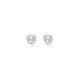 Thomas Sabo H2305-051-14 Silver Halo-Ear Studs in Heart Shape 9,0 mm Ladies