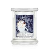 Kringle Candle Cashmere & Cocoa vonná svíčka střední 2-knotová (411 g)