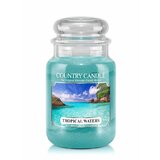 Country Candle Tropical Waters vonná svíčka velká 2-knotová (652 g)