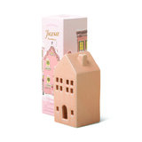 Paddywax Incense Holiday Village Ceramic Pink Townhouse - domeček na 20 vonných kuželů - Persimmon Chestnut