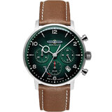 Zeppelin 8086-4N Hindenburg LZ129 Chronograph Mens Watch Solar 41mm 5ATM