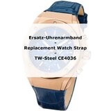 TW-Steel Ersatz-Uhrenarmband CE4036-STRAP [23 mm] blau / rosé