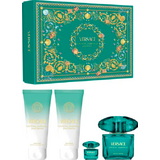 Versace Crystal Emerald Dárková sada, Eau de parfum 90ml + Eau de parfum 5ml + Body lotion 100ml + Shower gel 100ml