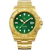 Paul Rich PR-46710 Mens Watch Crystal Bay Gold Coast Gold Green 40mm 5ATM 