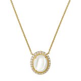 Thomas Sabo KE2379-M01-14-L50V Necklace Mother of Pearl with White Cubic Zirconia for Women, Adjustable