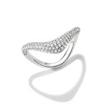 Thomas Sabo TR2546-051-14-56 Wave-Shaped Ring with White Cubic Zirconia for Women