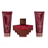 Afnan Ornament Purple Allure Dárková sada Parfumovaná voda 100 ml + Sprchový gel 100 ml + Tělové mléko 100 ml