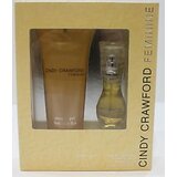 Cindy Crawford Cindy Feminine Dárková sada, toaletní voda 15ml + sprchový gel 100ml