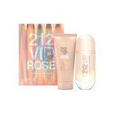 Carolina Herrera 212 VIP Rose Dárková sada, parfémovaná voda 80ml + tělové mléko 100ml (Travel set)