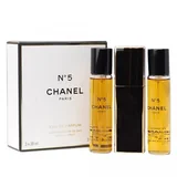 Chanel No.5 Parfémovaná voda, 3x20ml (1x plnitelná + 2x náplň)
