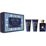  Versace Dylan Blue Dárková sada, toaletní voda 50ml + sprchový gel 50ml + balzám po holení 50ml
