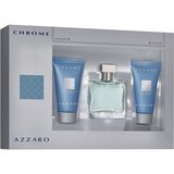 Azzaro Chrome Dárková sada, toaletní voda 100ml + balzám po holení 75ml + sprchový gel 75ml
