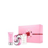 Bvlgari Omnia Pink Sapphire Dárková sada, toaletní voda 65ml + tělové mléko 75ml + sprchový gel 75ml