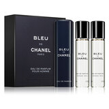 Chanel Bleu de Chanel Parfémovaná voda, 3x20ml (1x plnitelná + 2x náplň)