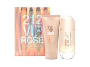 Carolina Herrera 212 VIP Rose Dárková sada, parfémovaná voda 80ml + tělové mléko 100ml (Travel set)