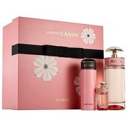 Prada Candy Florale Dárková sada, toaletní voda 80ml + toaletní voda 7ml + tělové mléko 75ml