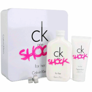 Calvin Klein CK One Shock For Her Dárková sada, toaletní voda 200ml + tělové mléko 100ml