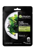 Černá textilní maska s extraktem z mořských řas Pure Charcoal Skin Naturals (Black Tissue Mask) 28 g