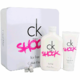 Calvin Klein CK One Shock For Her Dárková sada, toaletní voda 200ml + tělové mléko 100ml