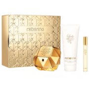 Paco Rabanne Lady Million Dárková sada, parfémovaná voda 80ml + tělové mléko 100ml + parfémovaná voda 10ml - poškozený obal
