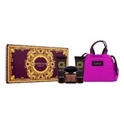 Versace Crystal Noir Dárková sada, toaletní voda 90ml + sprchový gel 100ml + tělové mléko 100ml + taška