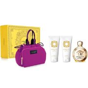 Versace Eros Pour Femme Dárková sada, parfemovaná voda 100ml + sprchový gel 100ml + tělové mléko 100ml + taška