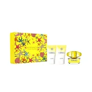 Versace Yellow Diamond Dárková sada, toaletní voda 50ml + tělové mléko 50ml + sprchový gel 50ml