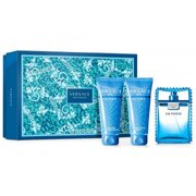 Versace Eau Fraiche Man Dárková sada, toaletní voda 50ml + sprchový gél 50ml + aftershave 50ml