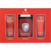 Tonino Lamborghini Sportivo Dárková sada, Toaletní voda 125ml + Sprchový gel 100ml + Balzám po holení 100ml