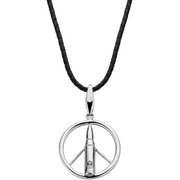 Rebel & Rose RR-NL017-S-L Make Love Not War Unisex Necklace 70cm