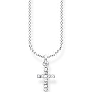 Thomas Sabo KE2069-051-14 Cross Pave Ladies Necklace, adjustable