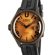 U-Boat 9547 Darkmoon Brown Vintage Mens Watch 40mm 5ATM