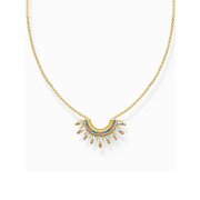 Thomas Sabo KE2203-488-7-L45V Gold plated chain w. sunbeams and coloured stones 