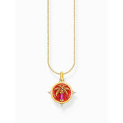 Thomas Sabo KE2204-471-7-L45V Gold-plated necklace w. palm pendant 